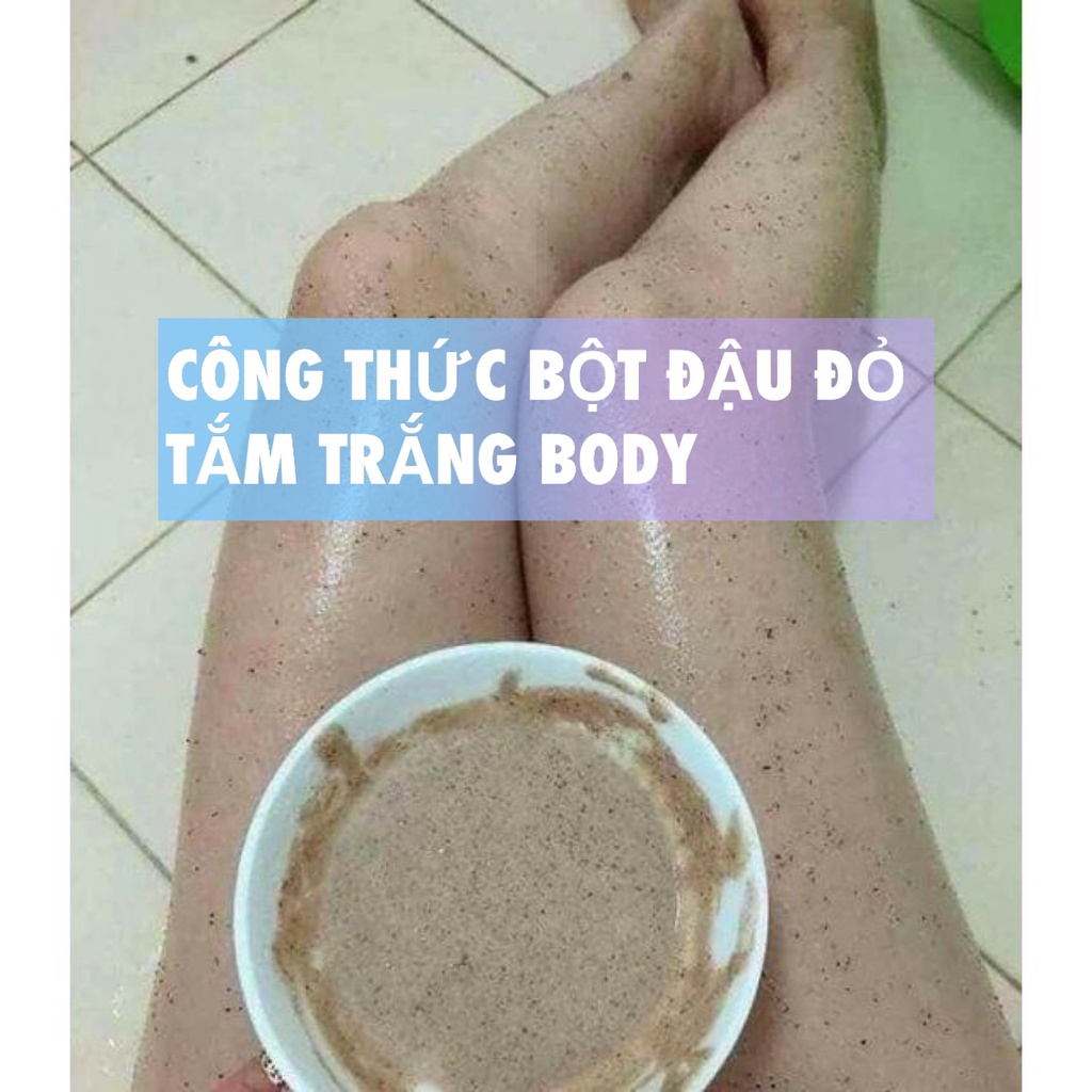 Ủ trắng cafe đậu đỏ tẩy tế bào chết, làm da trắng sáng