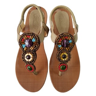 Giày sandal nữ biggben da bò thật hkd648