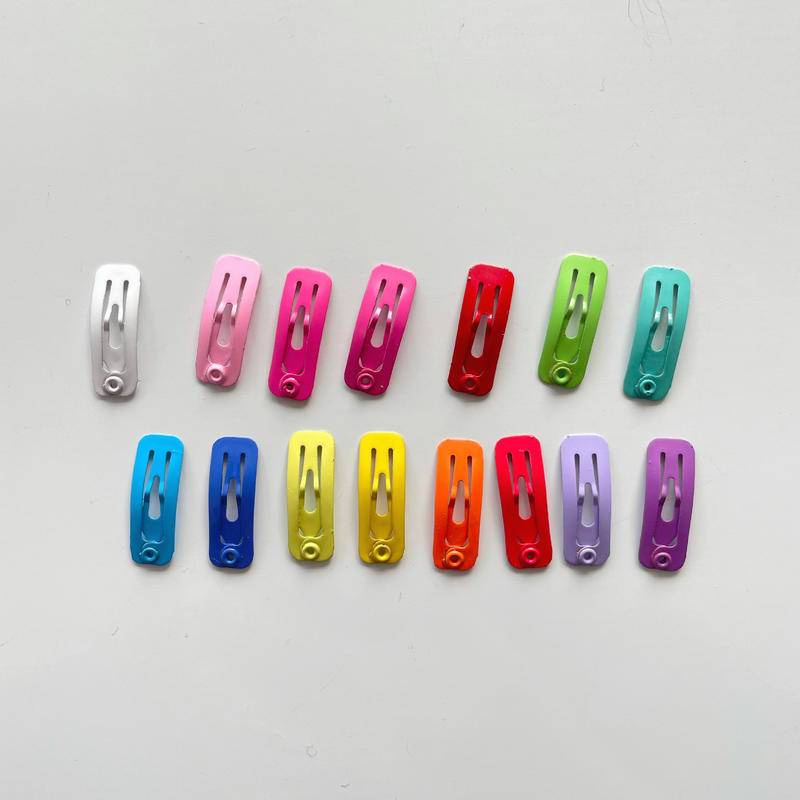 Kẹp Lông Thú Cưng Hình Vuông Mini 2cm Sơn Màu Sắc BB Dành Cho Thú Cưng