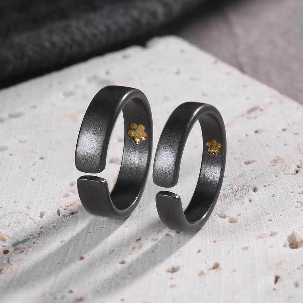 Nhẫn Cặp Hình Quỷ Thiên Thần Sáng Tạo Có Thể Điều Chỉnh Phong Cách Retro Độc Đáo Thời Trang Unisex