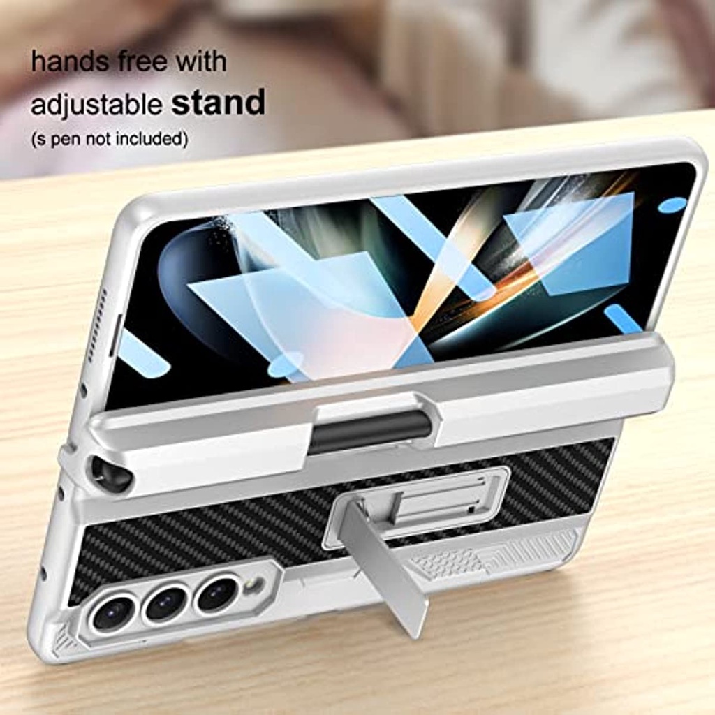 Ốp Điện Thoại Bảo Vệ Màn Hình Không Dây Kèm Ngăn Đựng Bút Cho Samsung Galaxy Z Fold 4