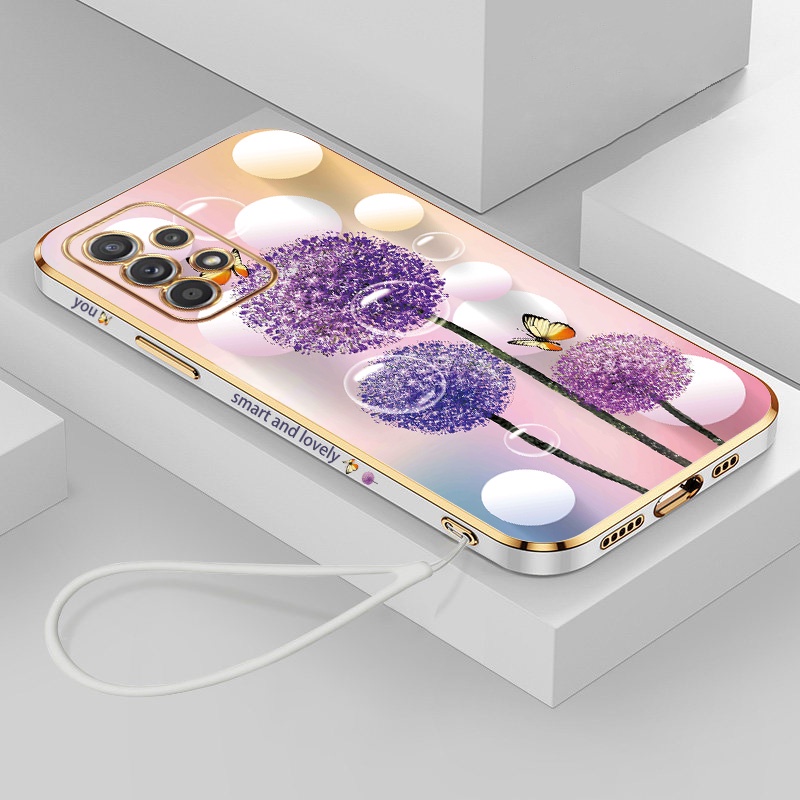 Ốp Điện Thoại Silicon Mềm Hình Hoa Bồ Công Anh Cho Samsung Galaxy A14 A34 A54 5G A73 A53 A33 5G