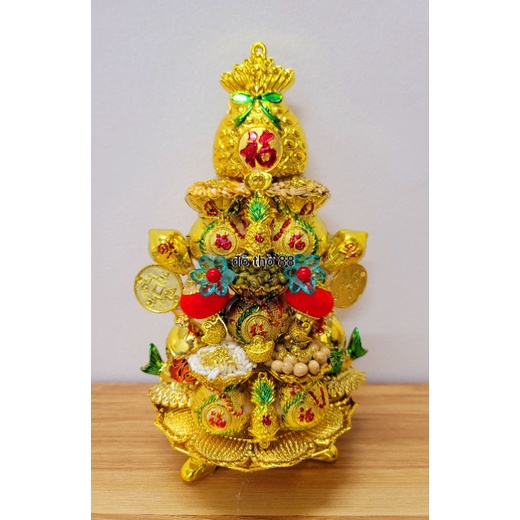 tháp ngũ đậu cá đứng (không tỏi) trang trí tết cao 20cm