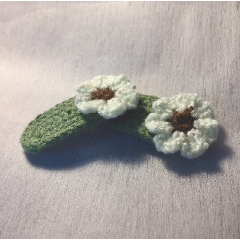 1 Kẹp tóc hoa len handmade/ Hairclip handmade