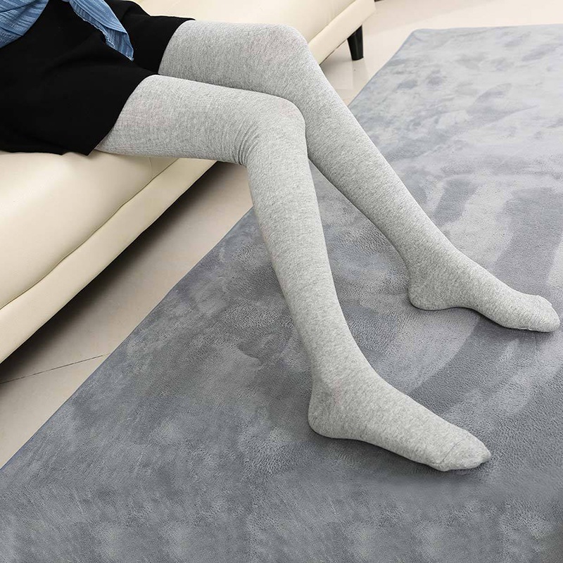 Solid Color High Socks Highs Thigh Sock Long Stockings  Winter All-match Autumn Over Knee JK