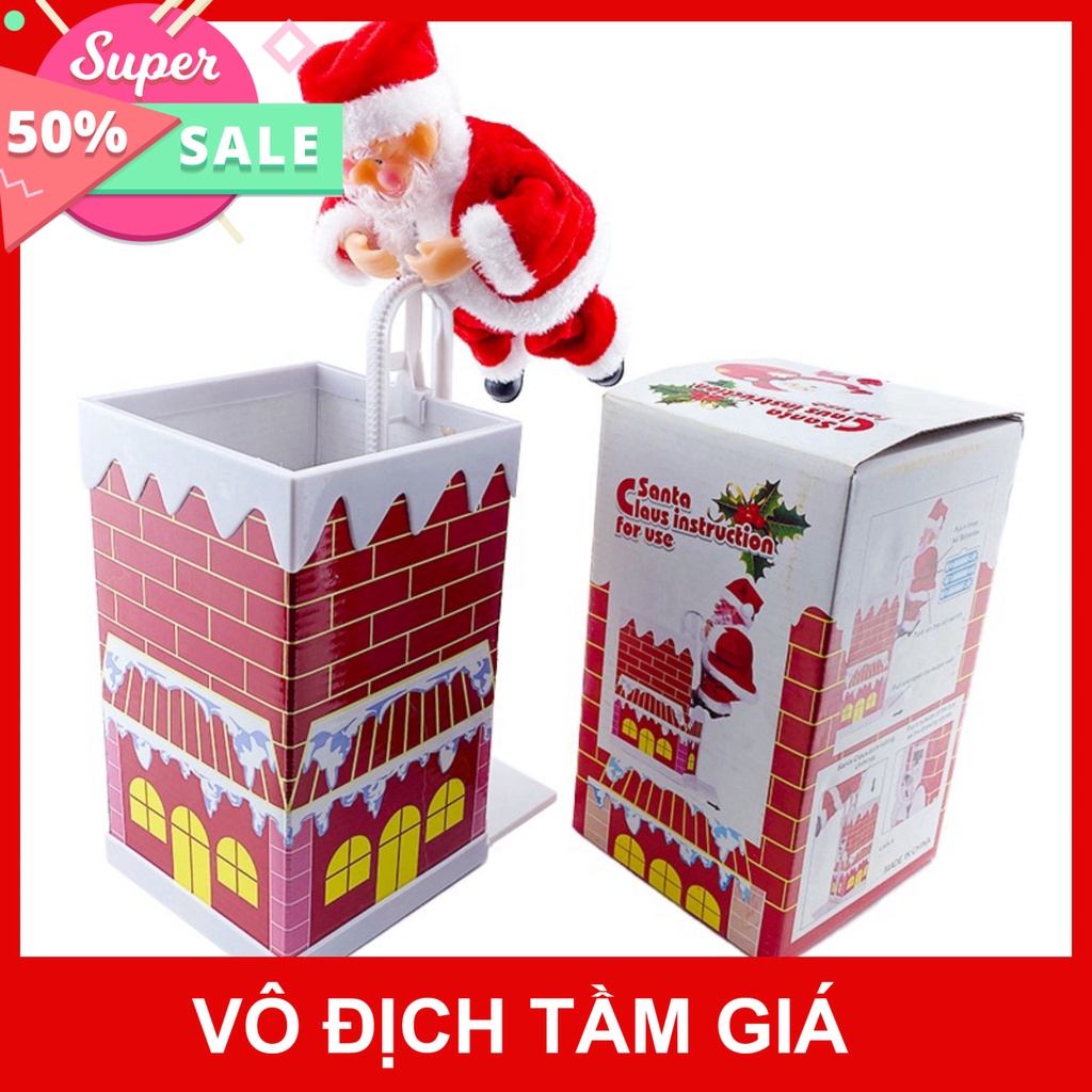 Combo Bộ Đồ Chơi Ông Già NOEL, Ông Già Noel Leo Dây, Leo Thang, Ống Khói, Nhảy Múa Sử Dụng Pin, Đồ trang trí Giáng Sinh
