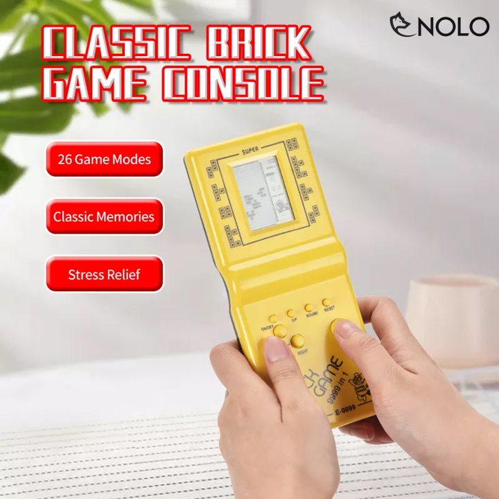 Máy Chơi Game Cầm Tay Huyền Thoại Brick Model E9999 Dòng Game Console Dùng Pin AA