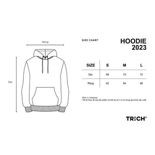 [CHÍNH HÃNG TRICH] VARIATION HOODIE ZIP ( ÁO KHOÁC DÂY KÉO TRICH)