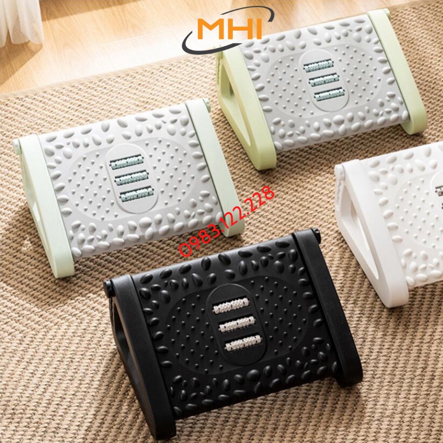Ergonomic Footrest Ghế Kê Chân Văn Phòng - GHẾ Gác Chân Chống Mỏi Lưng Khi Làm Việc Lâu CóThể Chỉnh Độ Cao Tiện Dụng