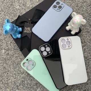 Ốp Điện Thoại Mặt Kính Màu Xanh Dương In logo far far Cao Cấp Cho iPhone 13 12 11 pro Max IPX XR XS Max 7plus 8plus 8plus