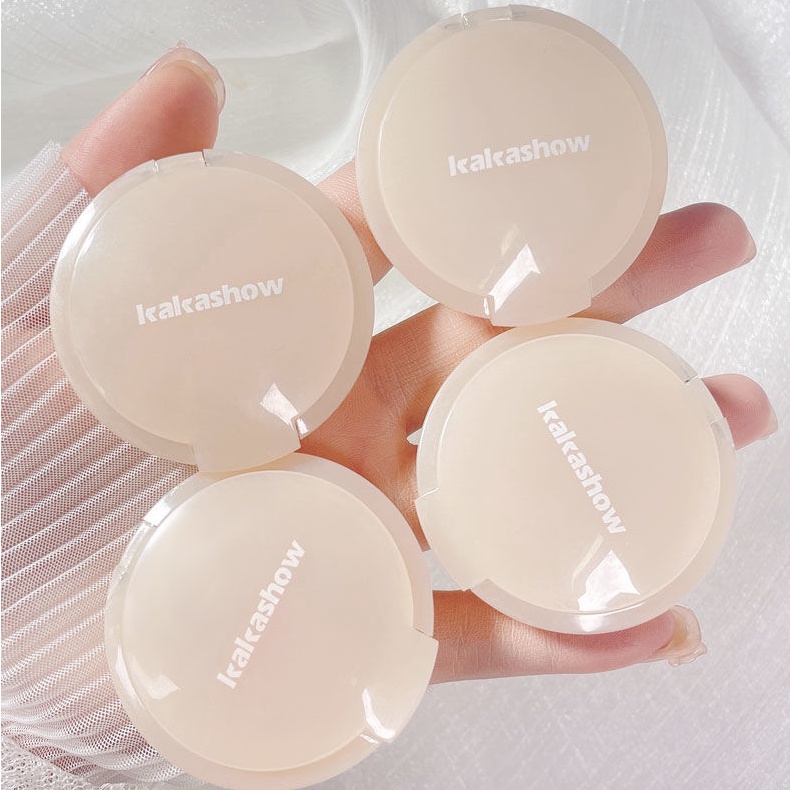 Bảng Phấn Má Hồng KAKASHOW 4 Màu Tông Nhung Lì Kiểm Soát Dầu Chống Nước Làm Sáng Da