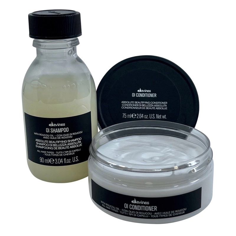 Bộ gội xả hấp Davines 𝐎𝐈 𝐇𝐀𝐈𝐑 𝐁𝐔𝐓𝐓𝐄𝐑 mini du lịch 75ml