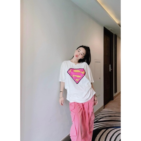 Áo logo su.per.man kim sa w100