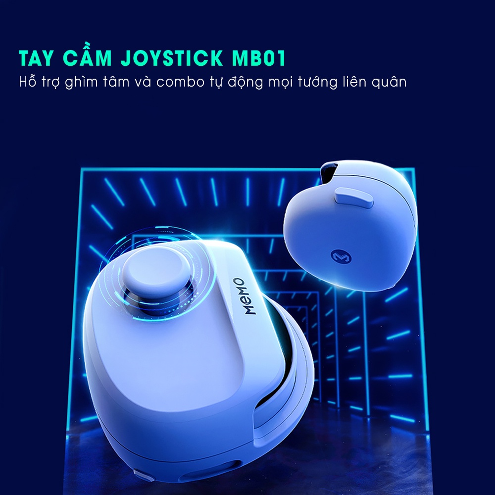 Tay cầm chơi game liên quân joystick MEMO MB01 kết nối bluetooth thiết kế công thái học chơi pubg freefire tốc chiến