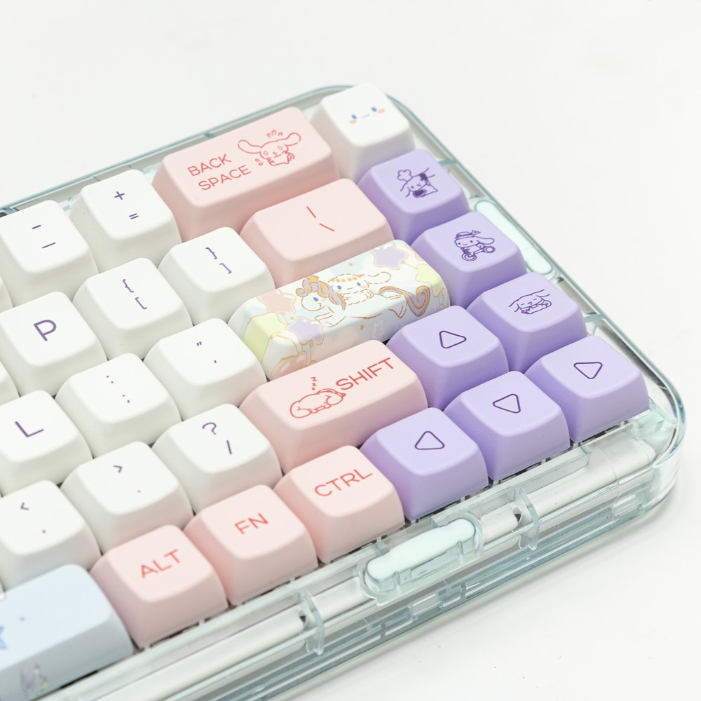 Cinnamoroll Keycaps MDA Profile cô gái dễ thương PBT DYE SUB Bàn Phím Cơ Keycap