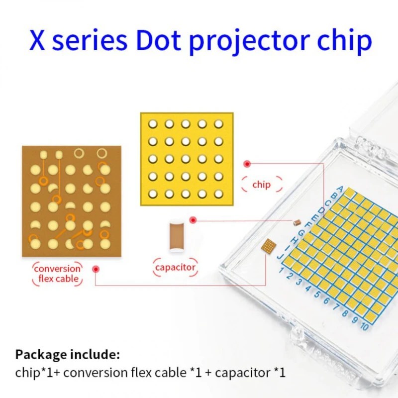 IC làm Face ID JCID 25 pin - 12 Pin Dùng Chung từ X đến 12ProM / iPxd Pro 3/4