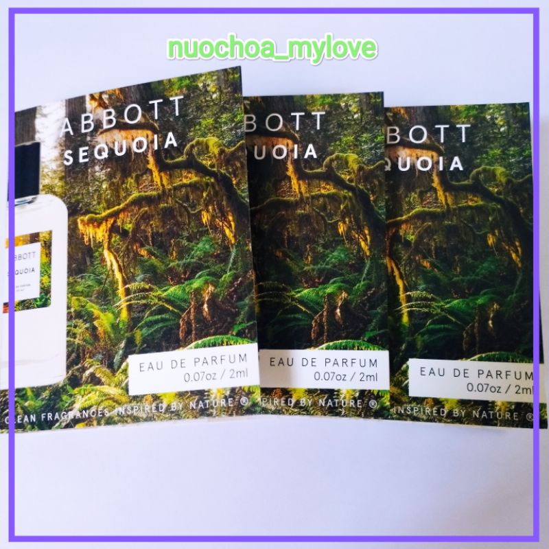 Vial nước hoa Abbott Sequoia EDP [2ml]