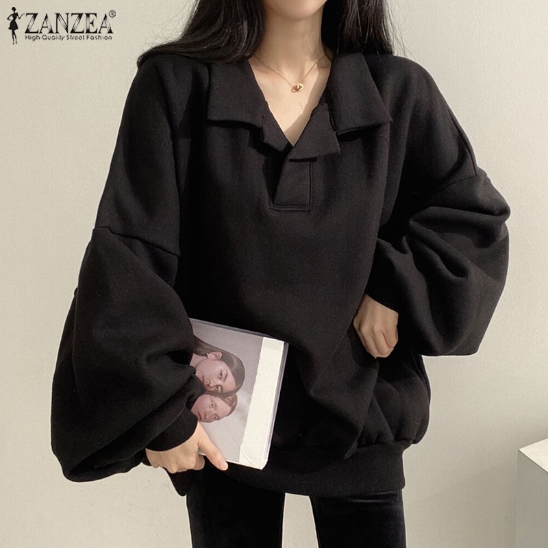 ZANZEA Áo Hoodie Dài Tay Phong Cách Hàn Quốc Năng Động Trẻ Trung Dành Cho Nữ | BigBuy360 - bigbuy360.vn