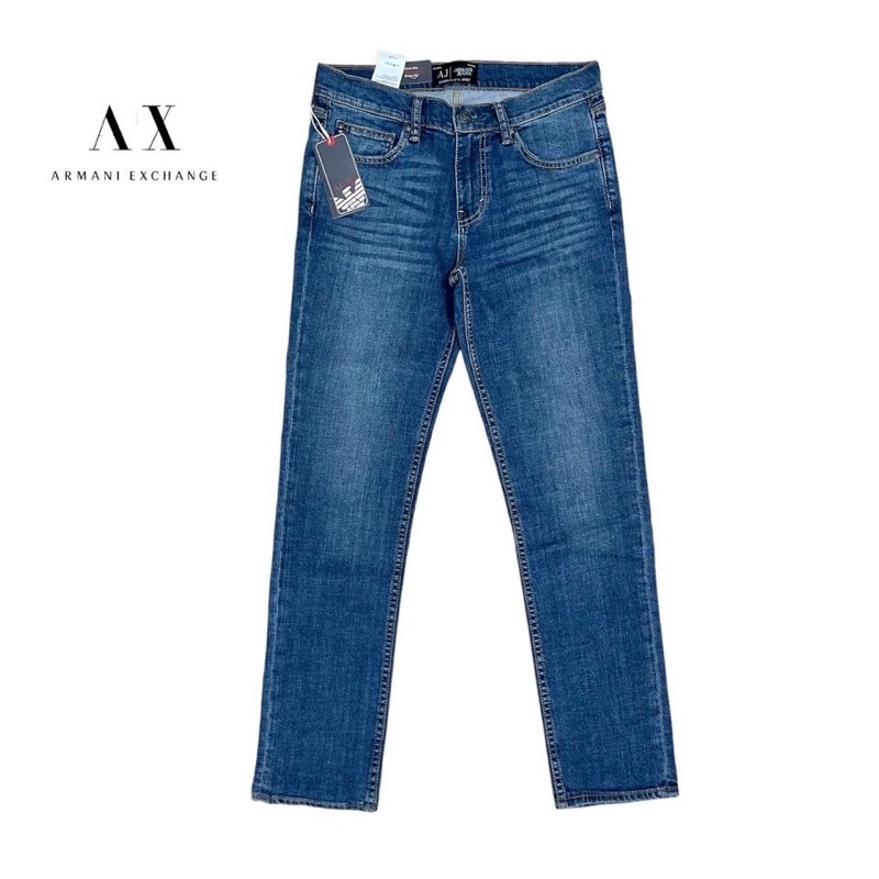 Quần jean nam hiệu Armani nhập khẩu chuẩn hãng 100% cam kết - phôm ống đứng cực đẹp