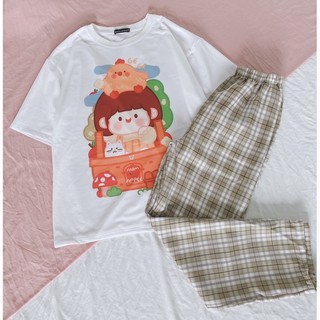 Set bộ cô bé và chú gà con