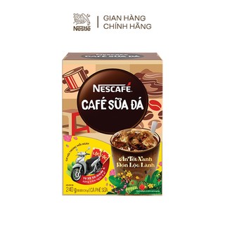 [CÀO TRÚNG THƯỞNG TẾT] Combo 4 hộp cà phê hòa tan Nescafé cà phê sữa đá (1 Hộp: 10 gói x 24g)