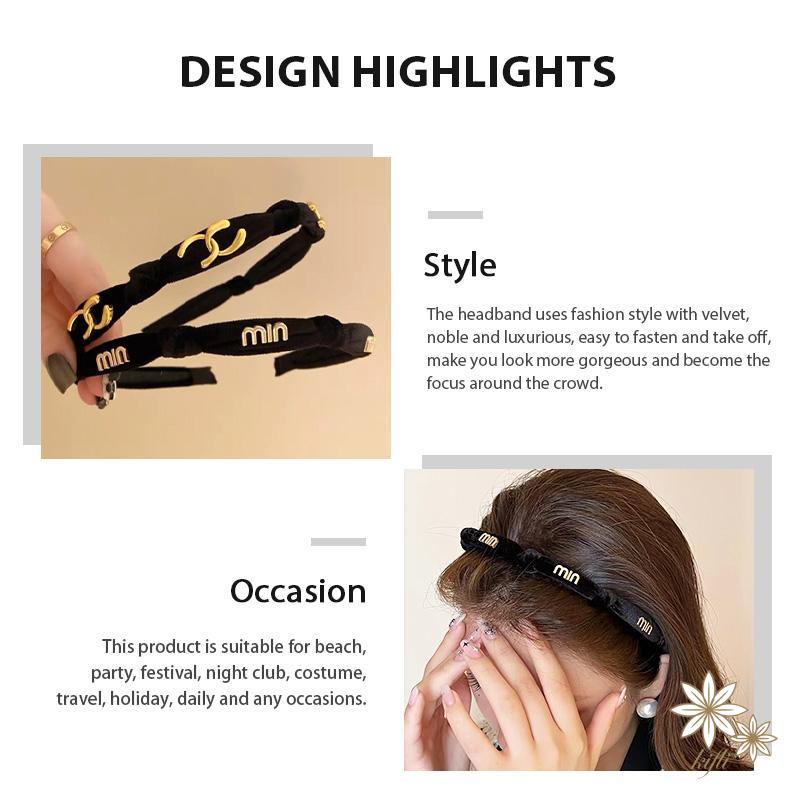 Băng Đô Vải Nhung Phong Cách Mới 2022 hời Trang Thu Đông Cao Cấp Cho Nữ