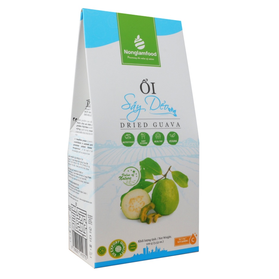 Ổi Sấy Dẻo 100g trái cây sấy dẻo Nông Lâm Food snack healthy không béo cho người ăn kiêng,hỗ trợ giảm cân