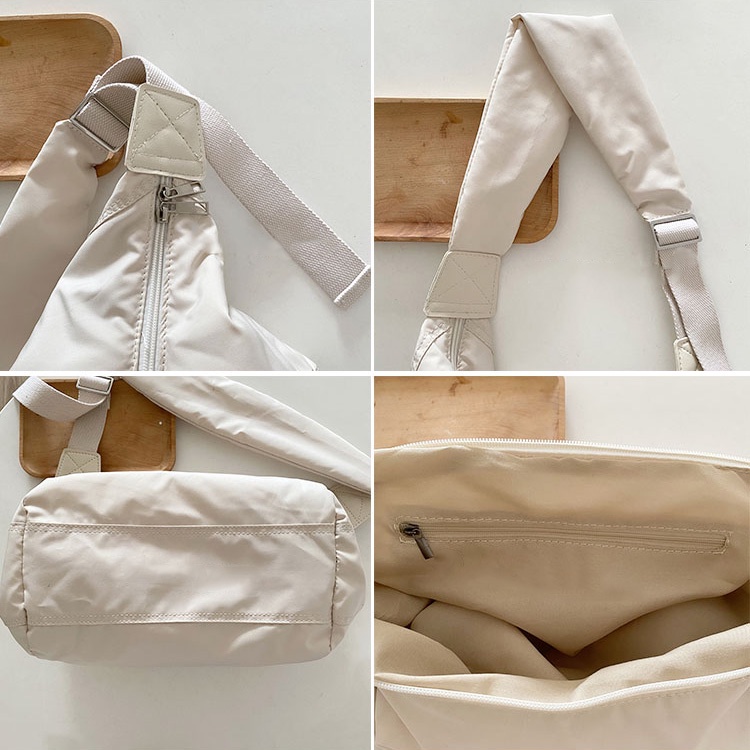 Túi Đeo Vai Bằng cotton Cỡ Lớn Thiết Kế Đơn Giản Thời Trang Cho Nữ