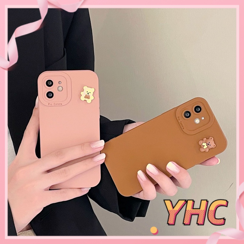 ốp iphone TPU Hình Gấu 3d tương thích iPhone 6s 6splus 7 7plus 8 8plus X XS XSMAX 11 12 Pro Max Plus Promax-042