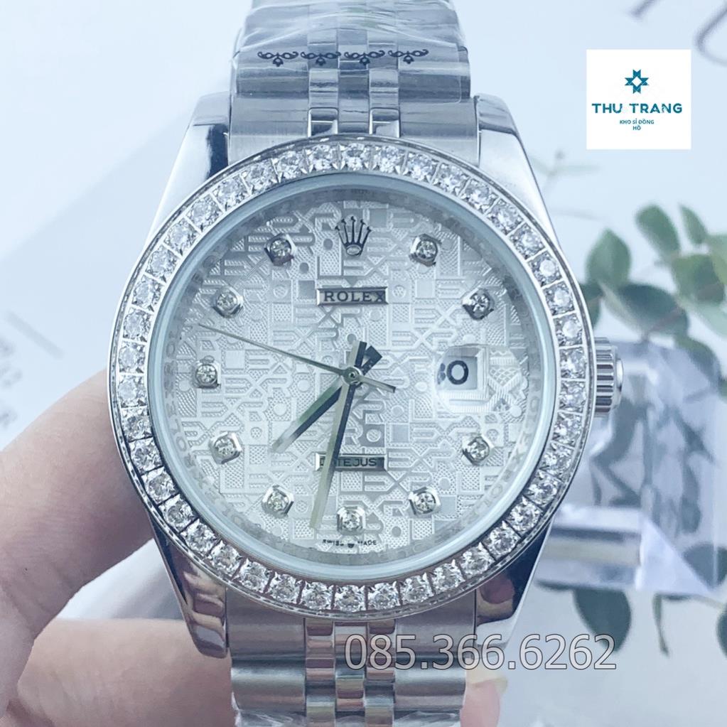 Đồng hồ nam Rolex mẫu cơ Automatic máy Nhật dòng Classic 3D bản Gold siêu nét