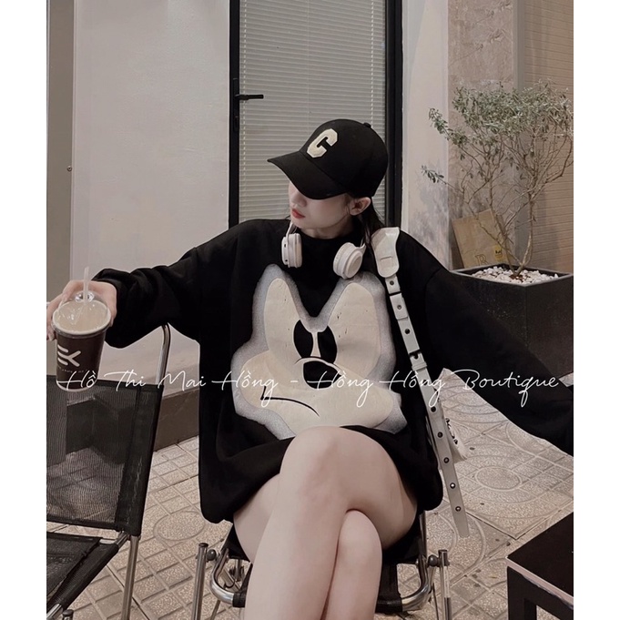 Áo Sweater micky &amp; hoodie nỉ sad đầu người máy ảnh unisex siêu hót hàng chuẩn đẹp dáng rộng