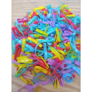 Túi 100g thun cột tóc nhiều màu chất liệu dai bền nhiều size dễ sử dụng