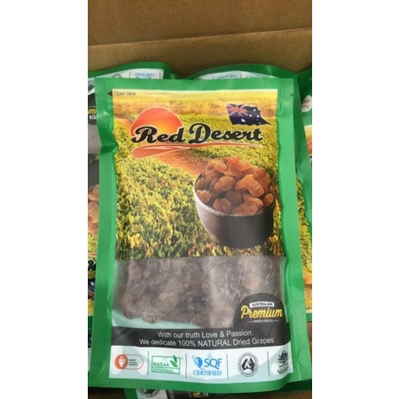 Nho khô hữu cơ Red Desert của Úc phơi khô tự nhiên 100% nhập khẩu từ Úc - 1 bịch 400g