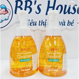 Nước rửa bình sữa Wesser dạng chai 500ml