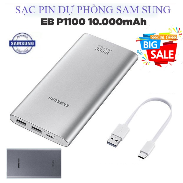 Pin sạc dự phòng Samsung EB-P1100 10000mAh Type-C - advanced charge- Nội Địa trung BH 12 tháng