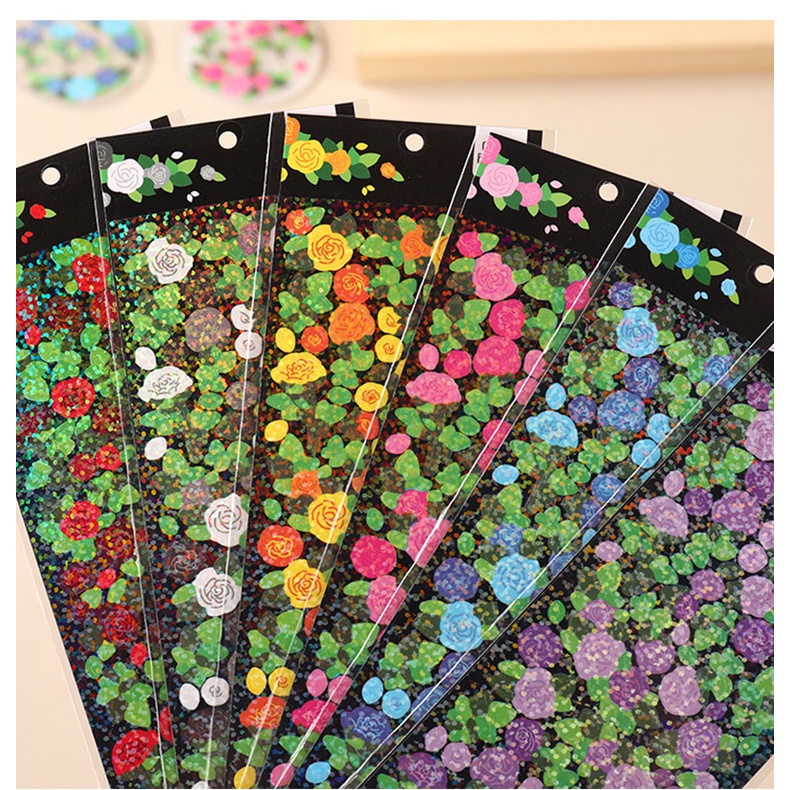 Miếng Dán Thẻ Hình Hoa Goo Đính Kim Sa GK0080