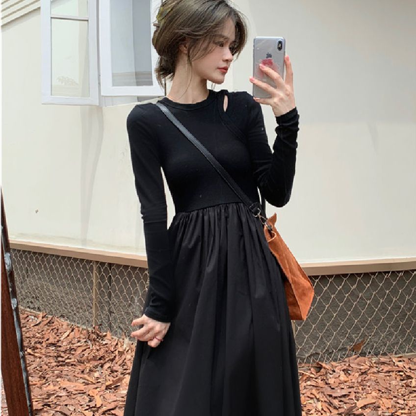 Đầm COZOKC dài tay phong cách Hàn Quốc sành điệu