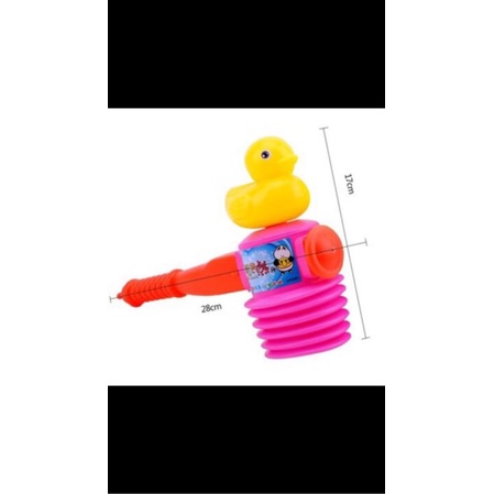 Búa gõ kêu chip chip đồ chơi cho bé, Búa nhựa hơi 2 đầu