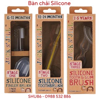 [SHU86] Bàn chải Silicon Jack N’ Jill của Úc (bàn chải cây , xỏ ngón tay , bàn chải nướu )