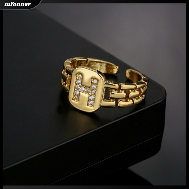 Nhẫn Hở Họa Tiết 26 Chữ Cái Thời Trang Cho Nữ