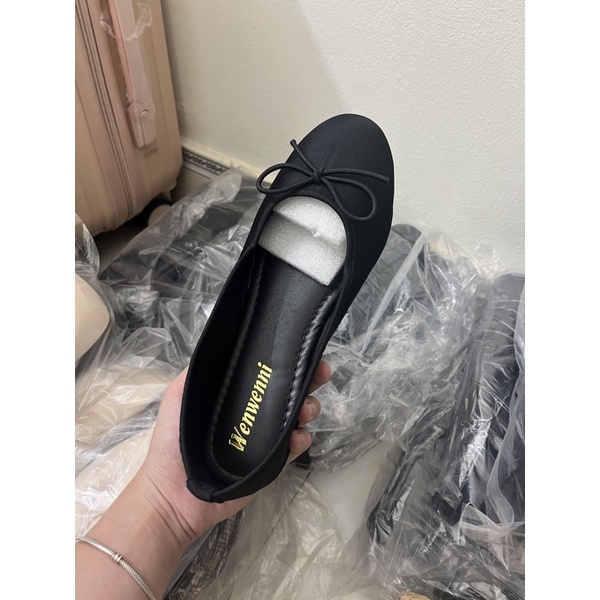 Giày nơ vải 5 đế bằng công sở hottrend 2023