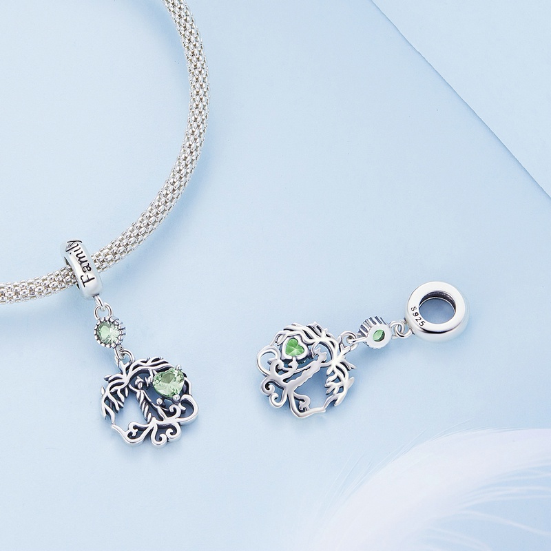 Bamoer Dây Chuyền Bạc 925 Mặt Hình Cây Đời Sống Thanh Lịch / Cây Cối Rabbi / Meteor Cổ Điển Thời Trang Cho Nữ