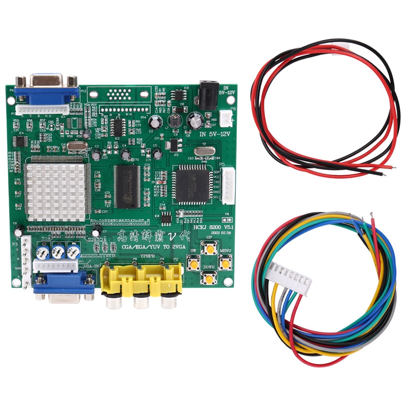 Bảng Mạch Chuyển Đổi GBS8200 CGA / EGA / YUV / RGB Sang VGA Cho Màn Hình LCD GBS-8200