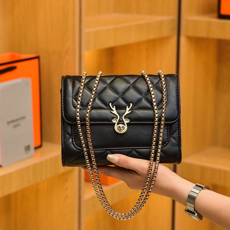 Túi Đeo Chéo Dây Xích Hình Thoi Đơn Giản Thời Trang Cho Nữ