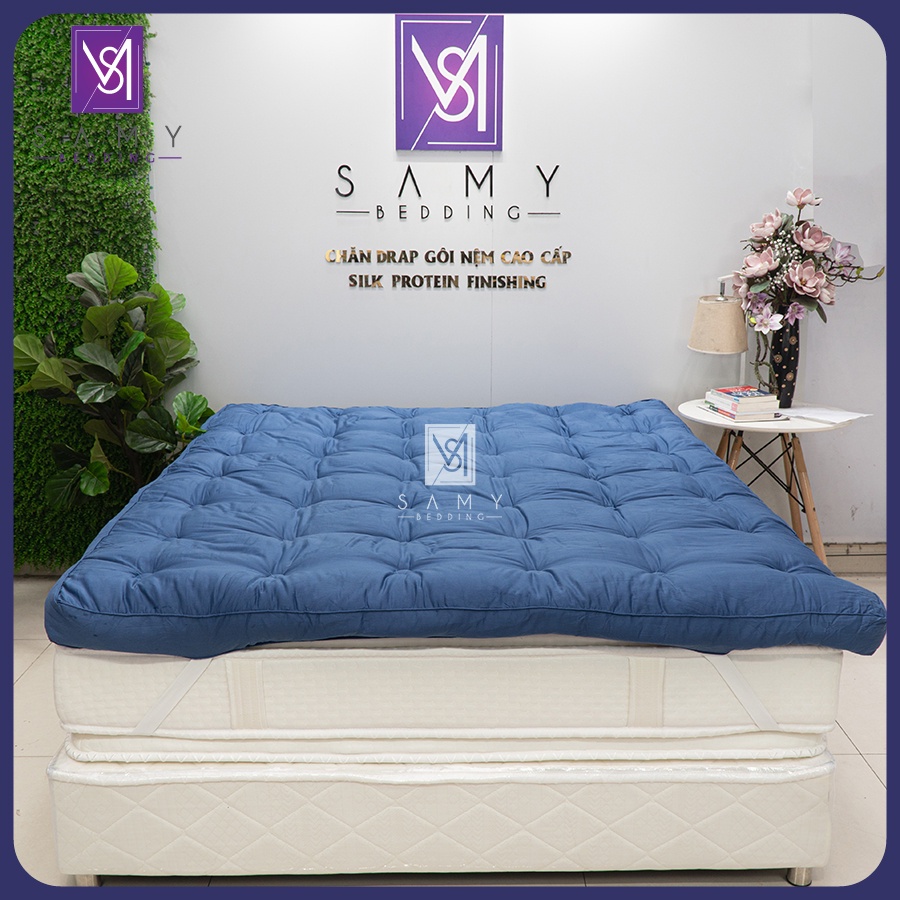 Topper Nệm Dày Đa Năng Luxury 9 SAMY BEDDING Cao Cấp Mềm Mại Mát Mịn