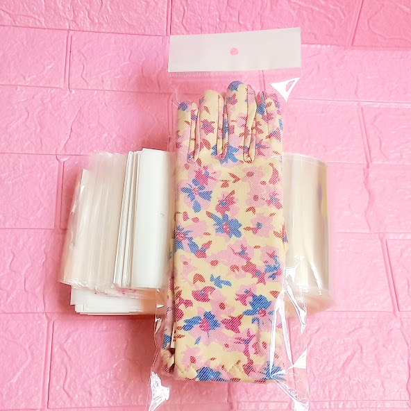 100g  Túi Opp dán mép  12x30cm  - Túi ni lông băng keo dán miệng - Bao nilon dán miệng