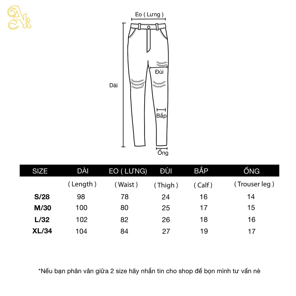 Quần jeans xích đen - Chain Black Jean