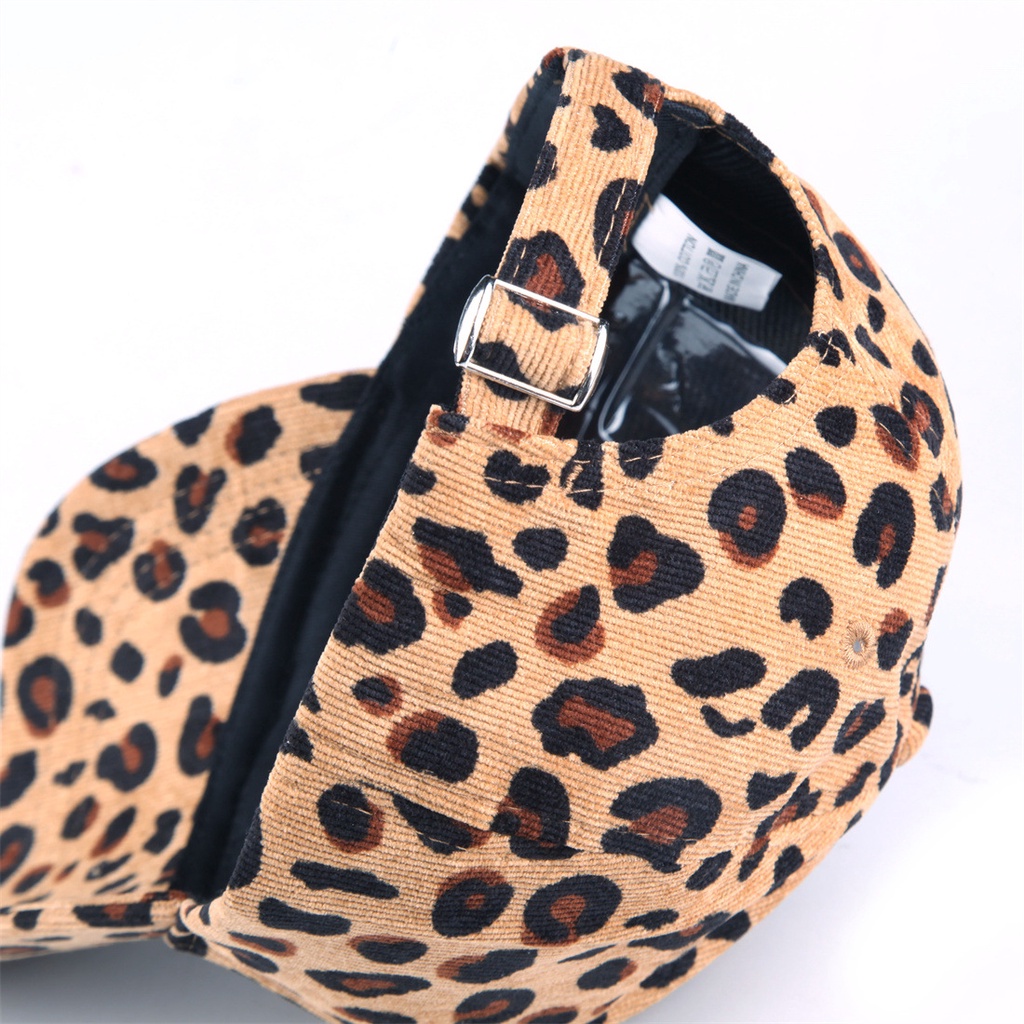 1 Mũ Lưỡi Trai Họa Tiết Da Báo Phong Cách Hip Hop Thời Trang