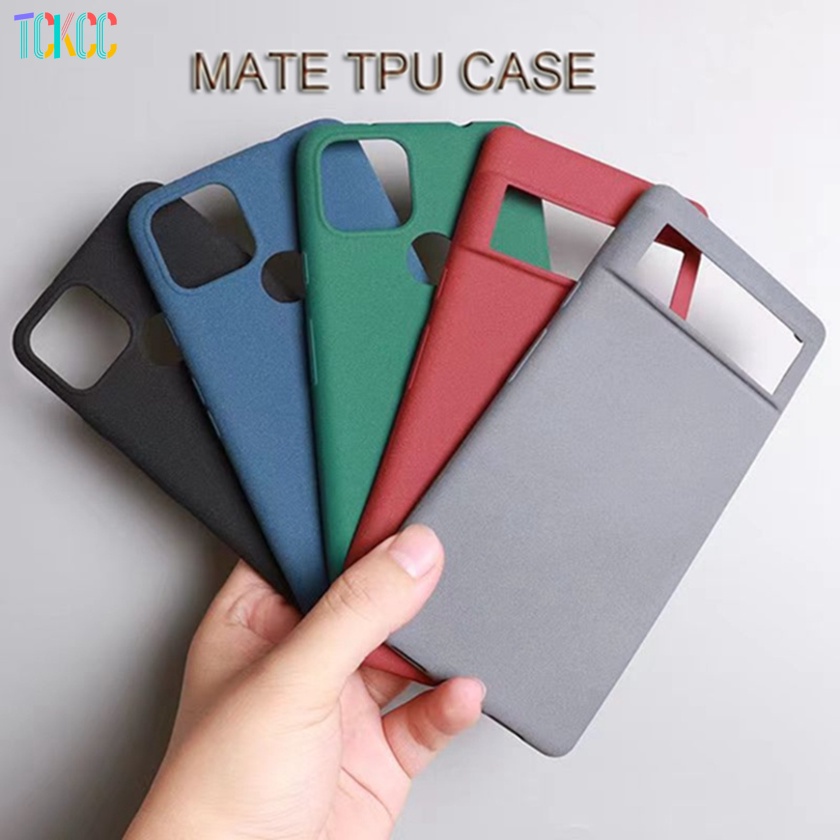 Ốp Điện Thoại TPU Mềm Chống Rơi Màu Trơn Cho Google Pixel 7 6 Pro Pixel 5 6A 5A 4A 5XL