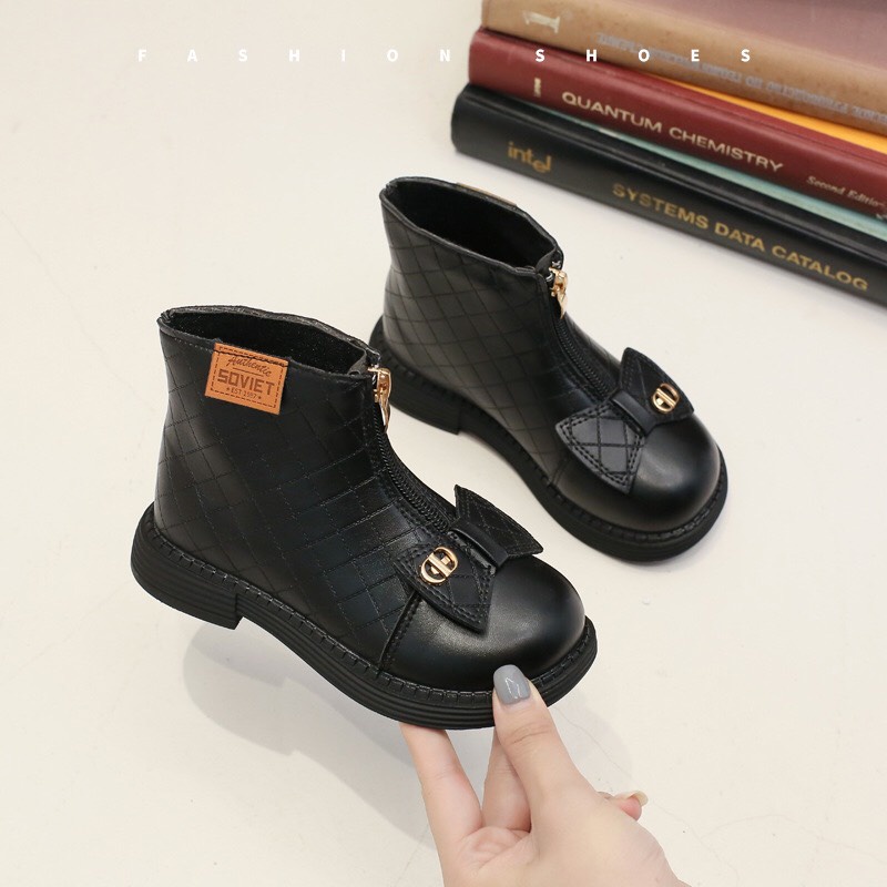 Bốt cổ cao hàng Quảng Châu cao cấp cho bé gái mùa đông 2022 mã 1153